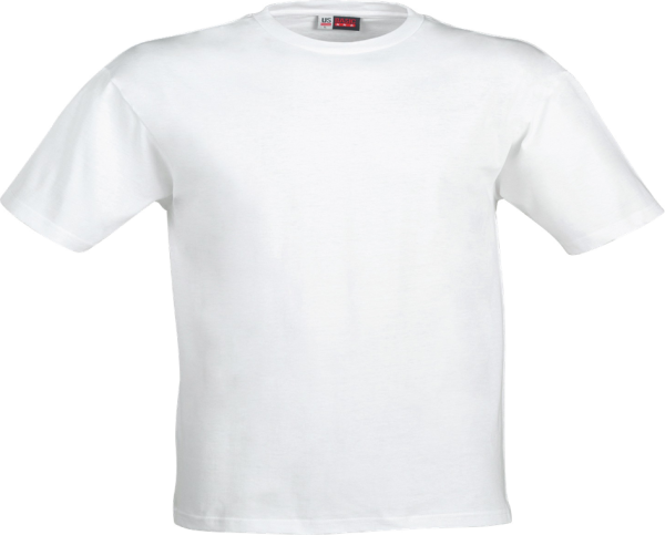 Men Cotton Plain White T-shirt