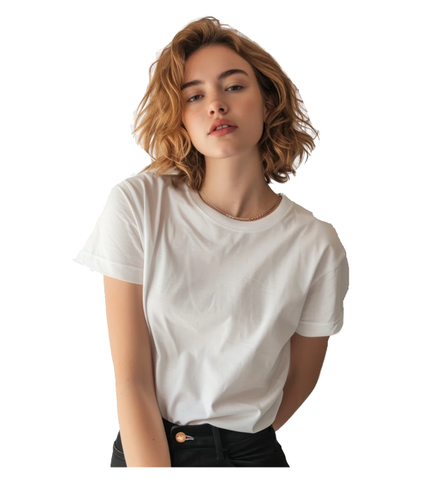 Classic White Crew Neck T-Shirt